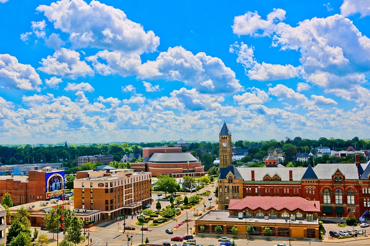 Blick über die Dächer von Springfield © Rod Hatfield (Stadt Springfield)